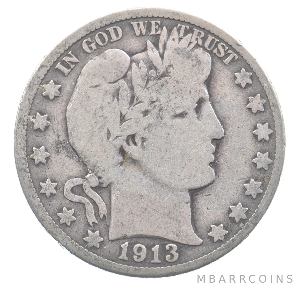 1913-S Barber Half Dollar *9174