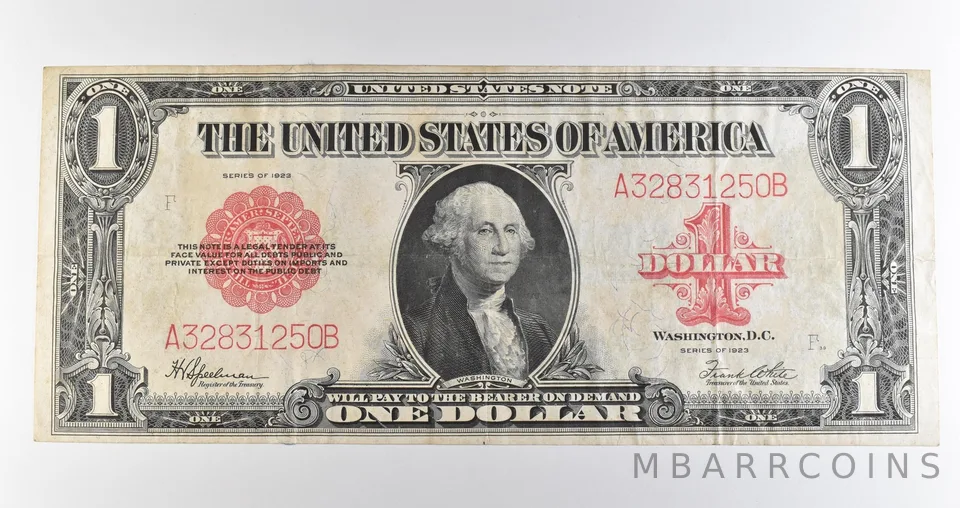 1923 $1 Legal Tender Large Note Red Seal *3590