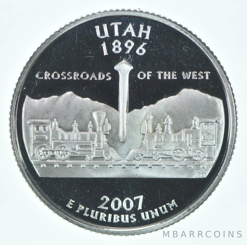 2007-S Washington State Quarter 90% Silver Proof Utah