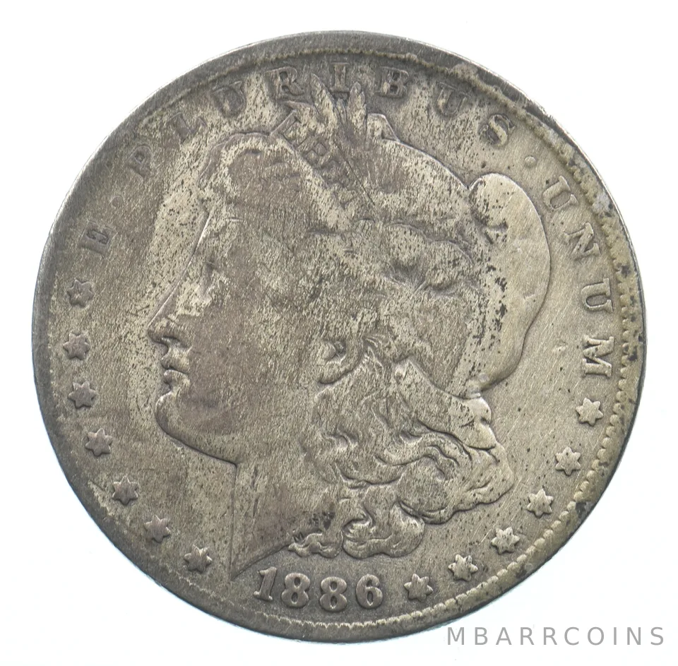 Early - 1886-O Morgan Silver Dollar - 90% US Coin *873