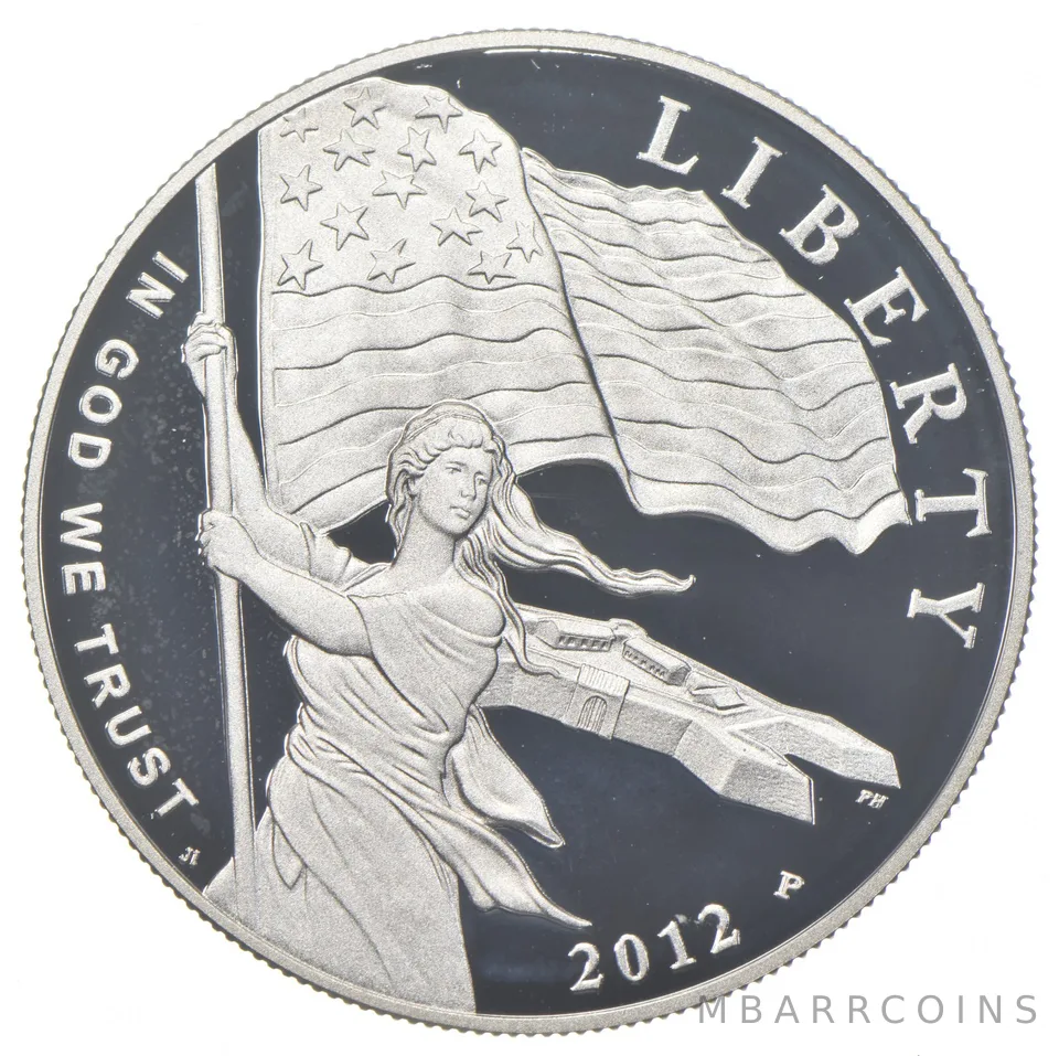 2012-P Proof Star Spangled Banner Commemorative Silver Dollar $1