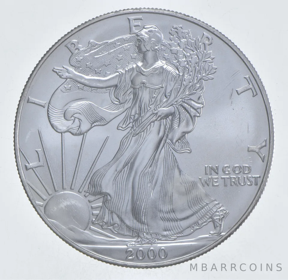 Better Date 2000 American Silver Eagle 1 Troy Oz .999 Fine Silver *366