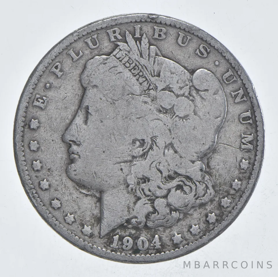 Early - 1904 Morgan Silver Dollar - 90% US Coin *972
