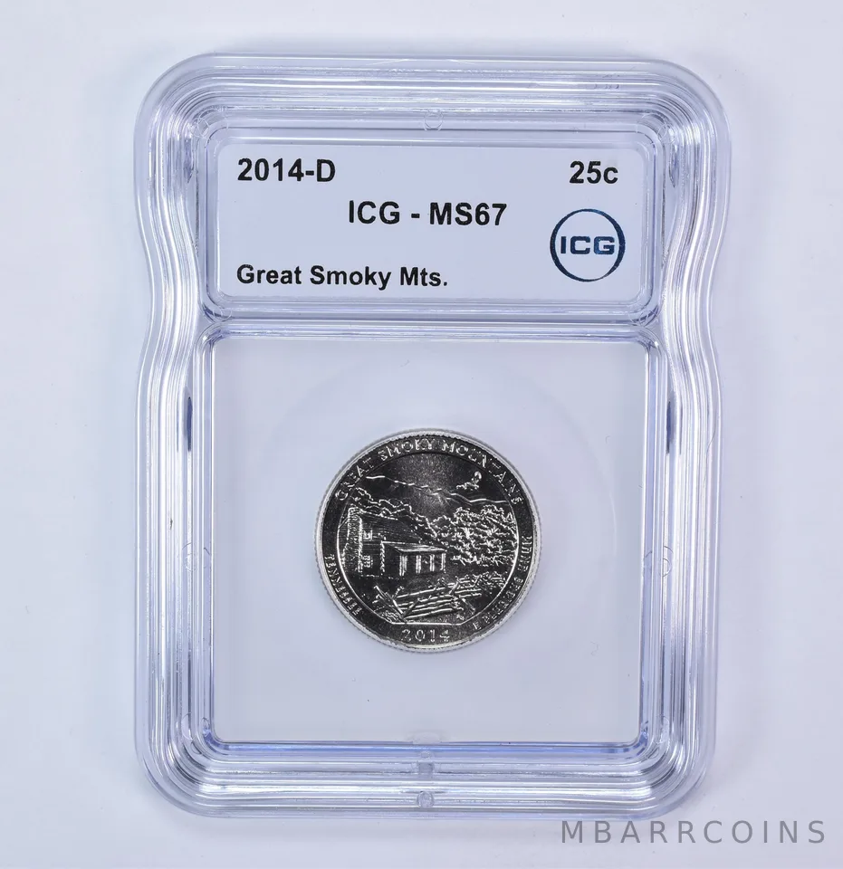 2014-D Washington Quarter ATB Great Smoky Mountains MS67 ICG
