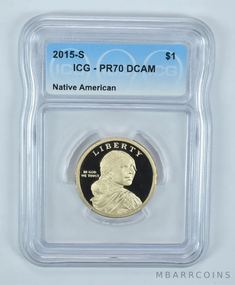 2015-S Sacagawea $1 Mohawk Ironworkers PR70 DCAM ICG