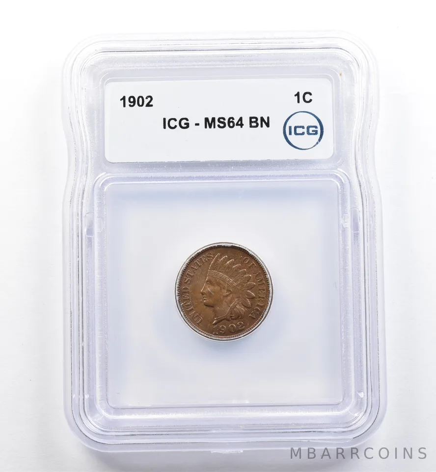 1902 Indian Head Cent MS64 BN ICG *0106