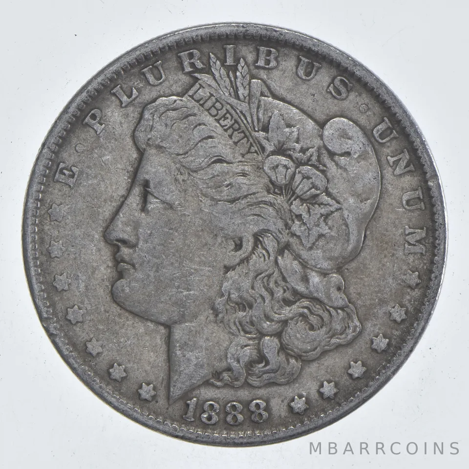 Early - 1888 Morgan Silver Dollar - 90% US Coin *858