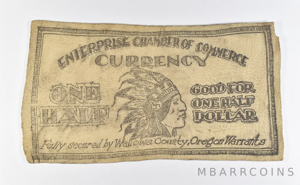 1935 50 Cent Wallowa County OR Chamber Of Commerce Scrip *9791