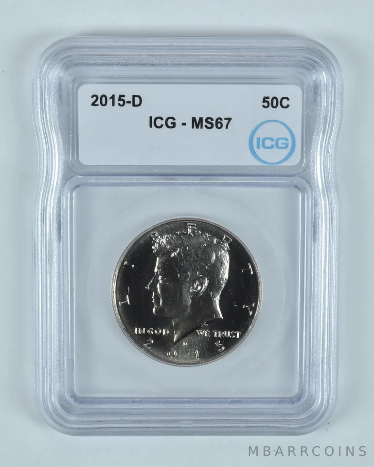 2015-D Kennedy Half Dollar MS67 ICG