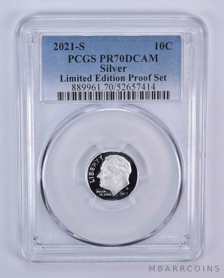 2021-S Roosevelt Dime Silver Limited Edition Set PR70 DCAM PCGS