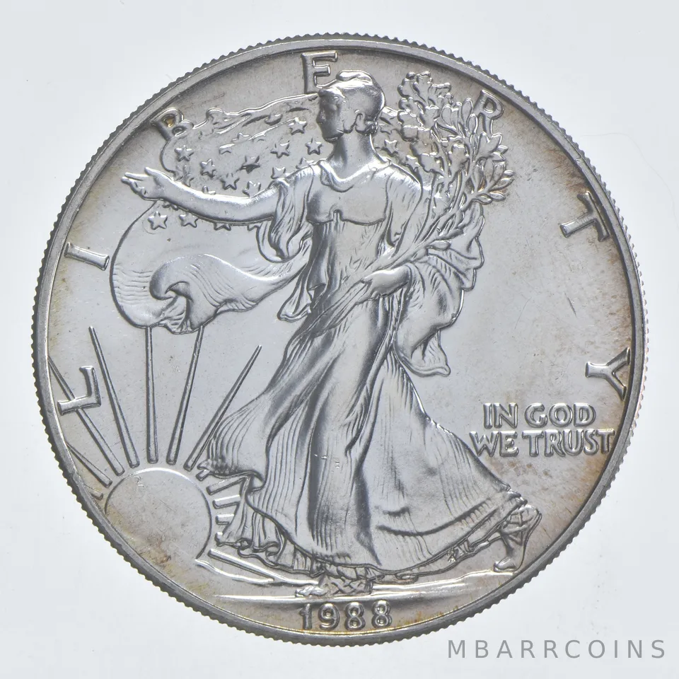 Better Date 1988 American Silver Eagle 1 Troy Oz .999 Fine Silver *744