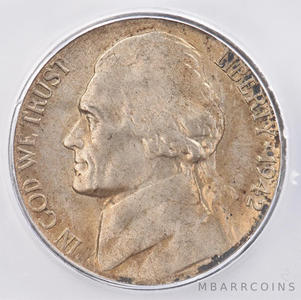 1942-S Jefferson Nickel MS67 FS ICG Beautiful Tone *0818