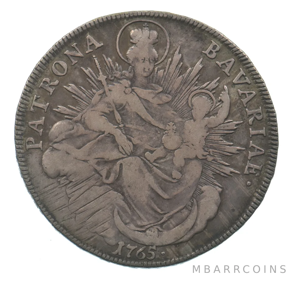 1765 German States Bavaria Thaler *7810
