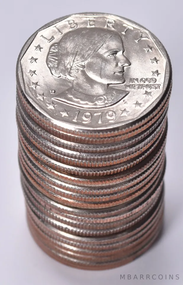 (20) BU 1979-D Susan B Anthony Dollar Roll of 20