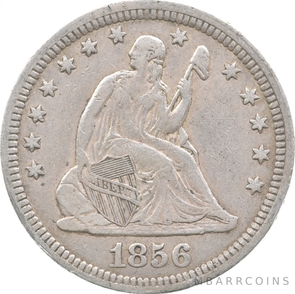 1856 Seated Liberty Quarter *7620