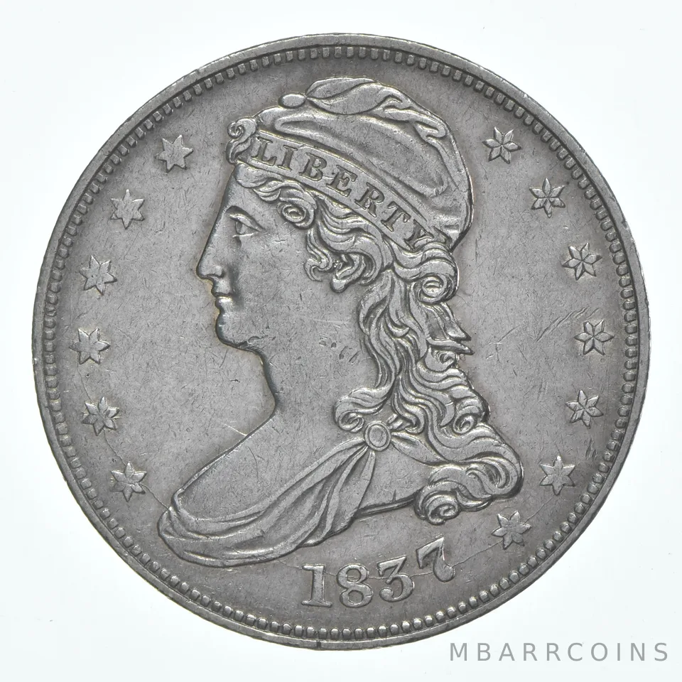1837 Capped Bust Half Dollar a6096