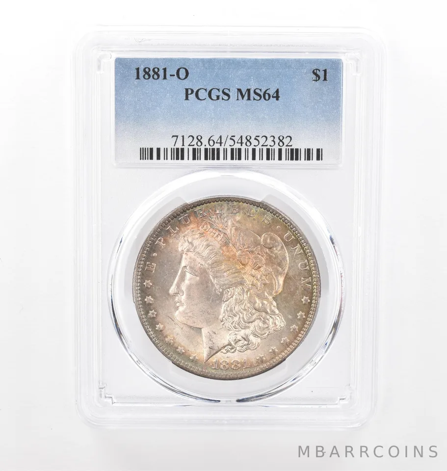 1881-O Morgan Silver Dollar MS64 PCGS Beautiful Tone *2074
