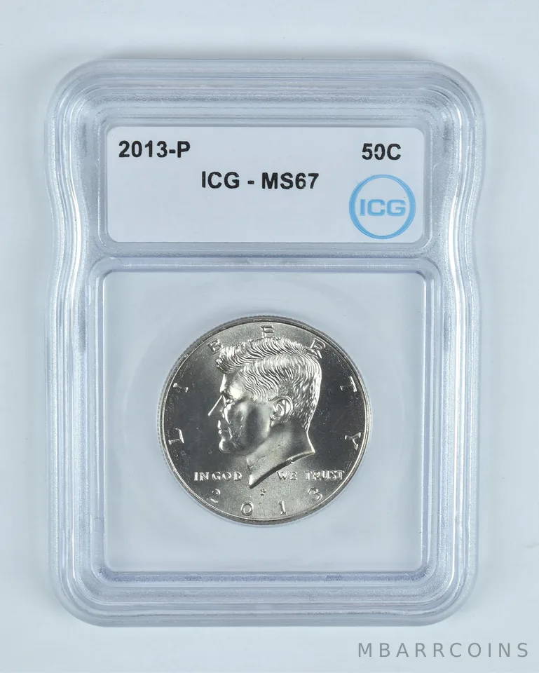 2013-P Kennedy Half Dollar MS67 ICG