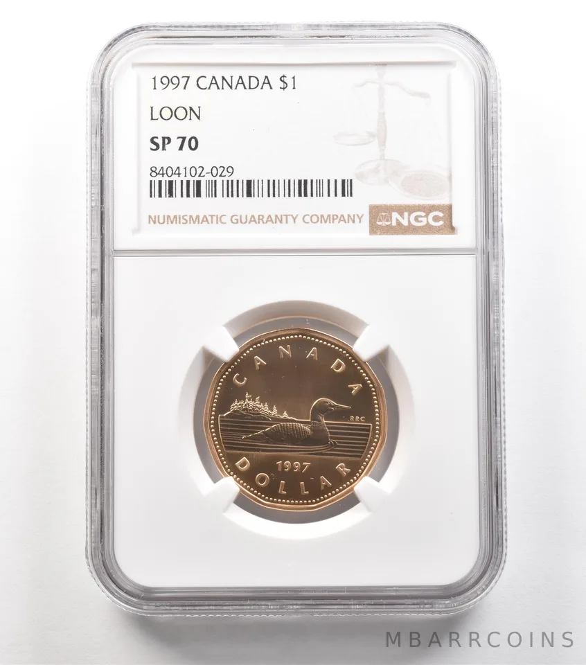 1997 Canada 1 Dollar Loon SP70 NGC *5288