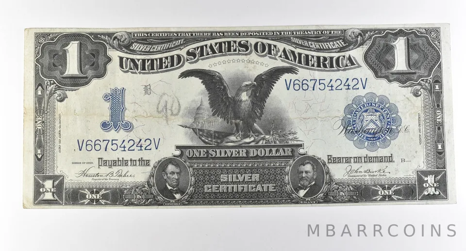 1899 $1 Silver Certificate Large Note Blue Seal *2845