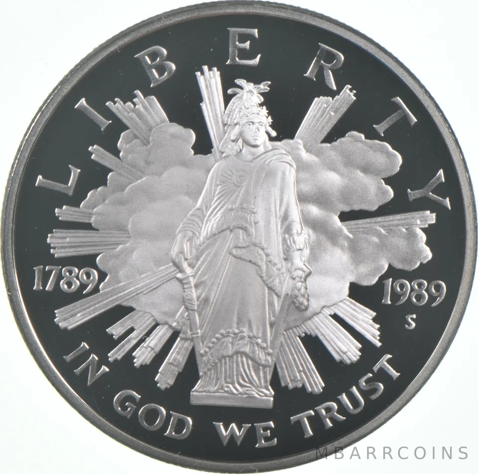 1989-S Proof Congressional Commemorative Silver Dollar $1