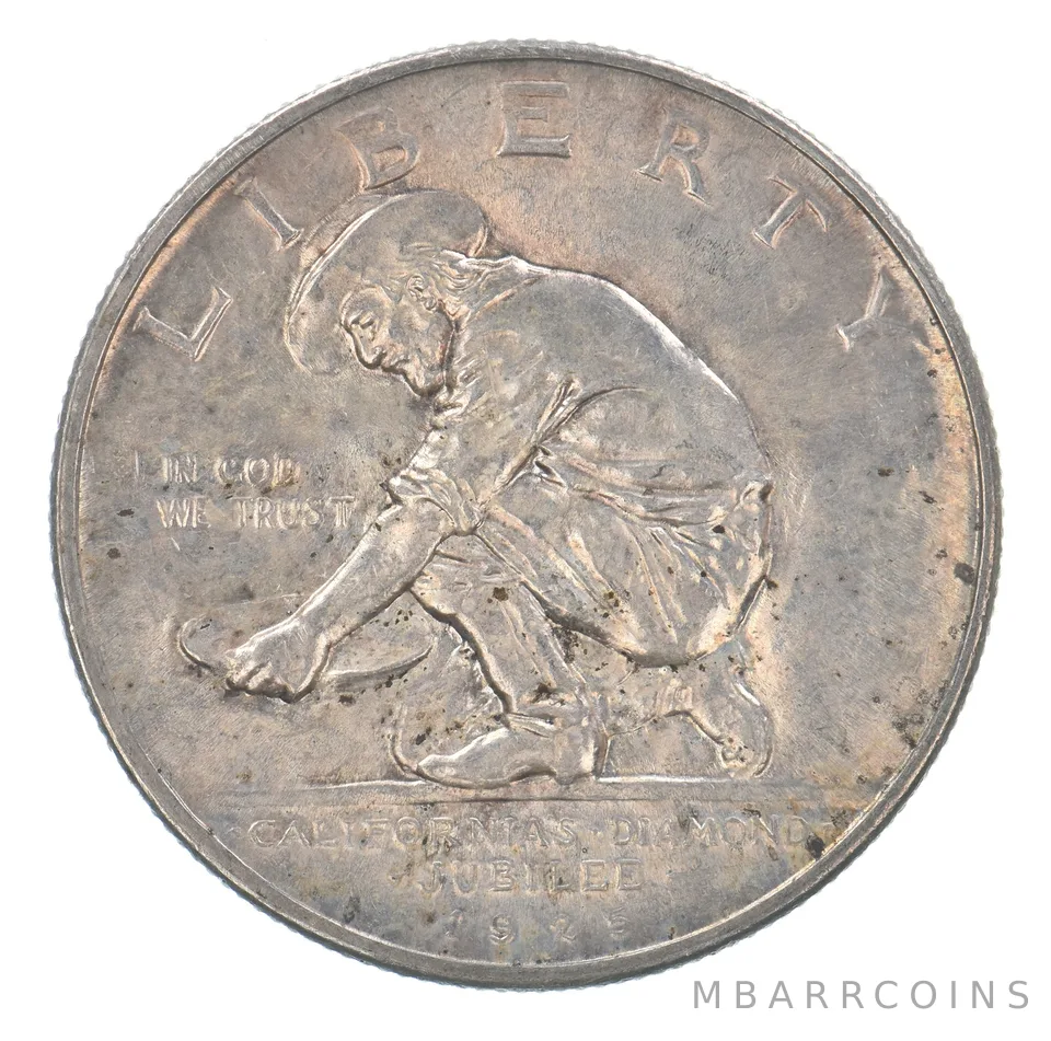1925-S California Commemorative Half Dollar Beautiful Tone *9557