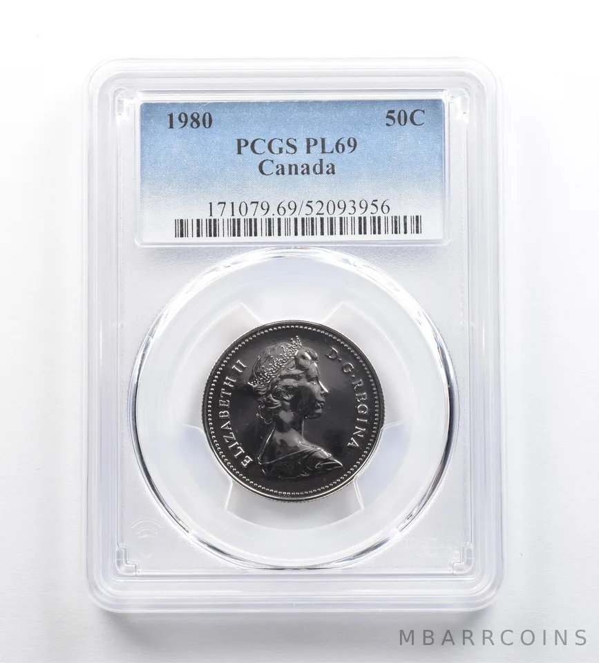 1980 Canada 50 Cents PL69 PCGS *9204