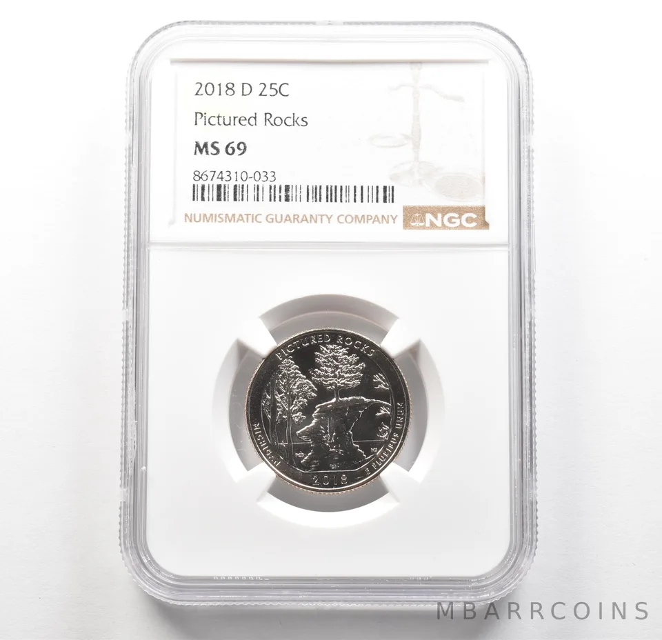 2018-D Washington Quarter ATB Pictured Rocks MS69 NGC TOP POP *6261