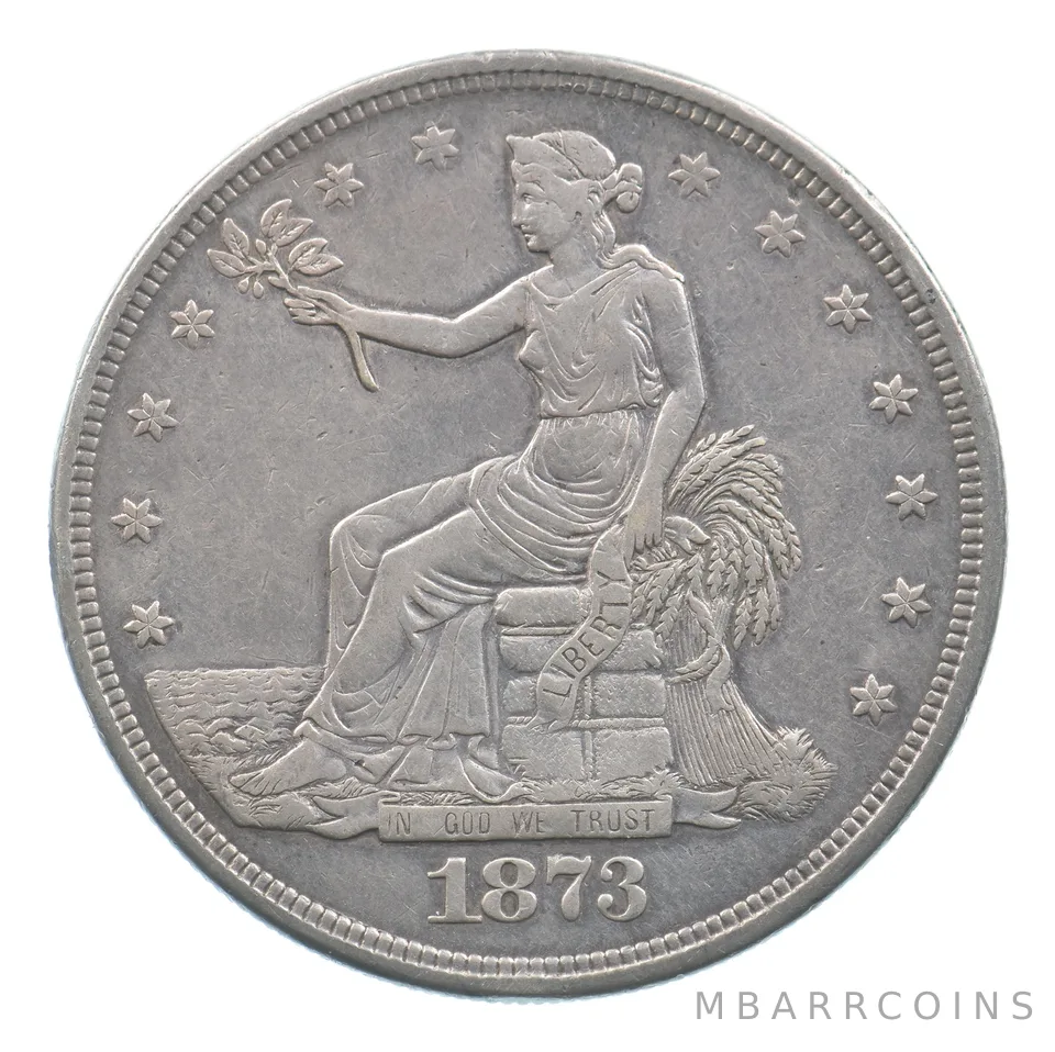 1873 Seated Liberty Trade Dollar *9447