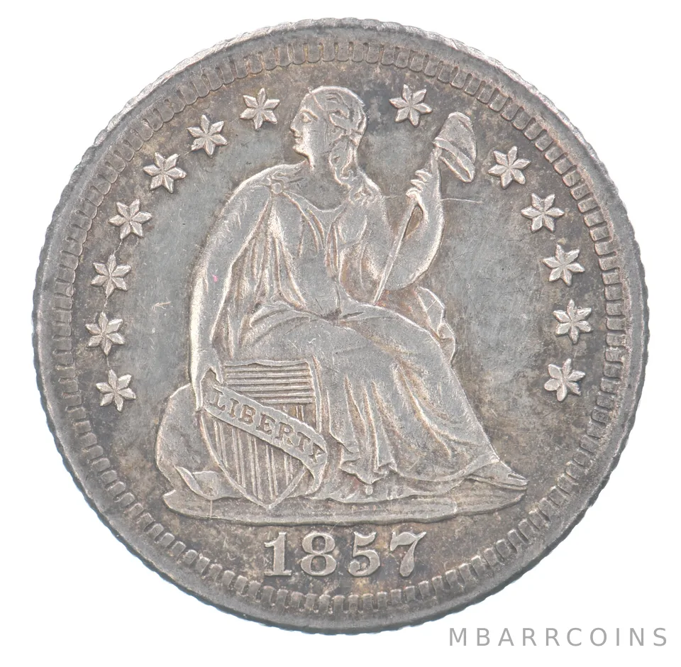 1857-O Seated Liberty Half Dime Beautiful Tone *8900