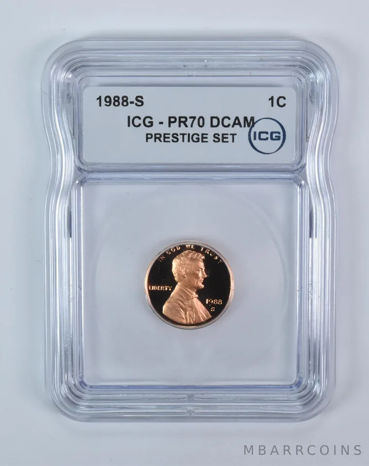 1988-S Lincoln Memorial Cent Prestige Set PR70 DCAM ICG