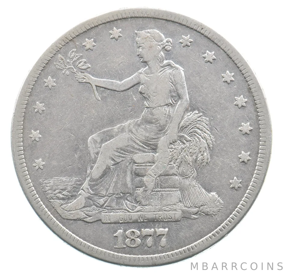 1877-S Seated Liberty Trade Dollar *4384