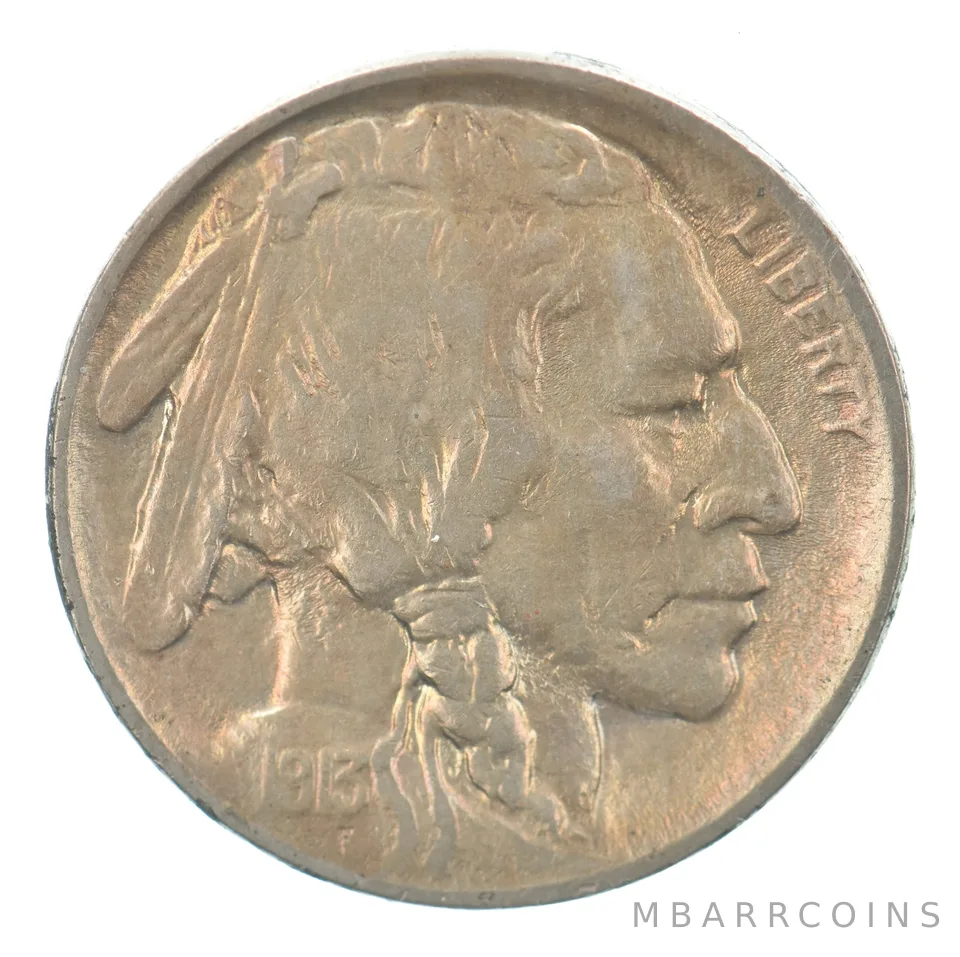 1913 Indian Head Buffalo Nickel Beautiful Tone *7557