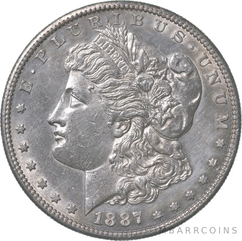 1887-S Morgan Silver Dollar a7165