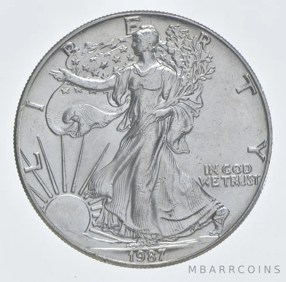Better Date 1987 American Silver Eagle 1 Troy Oz .999 Fine Silver *069