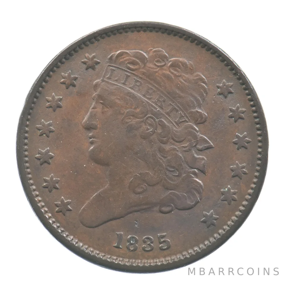 1835 Classic Head Half Cent *7671