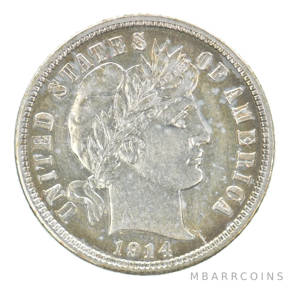 1914-D Barber Dime Beautiful Tone *6235