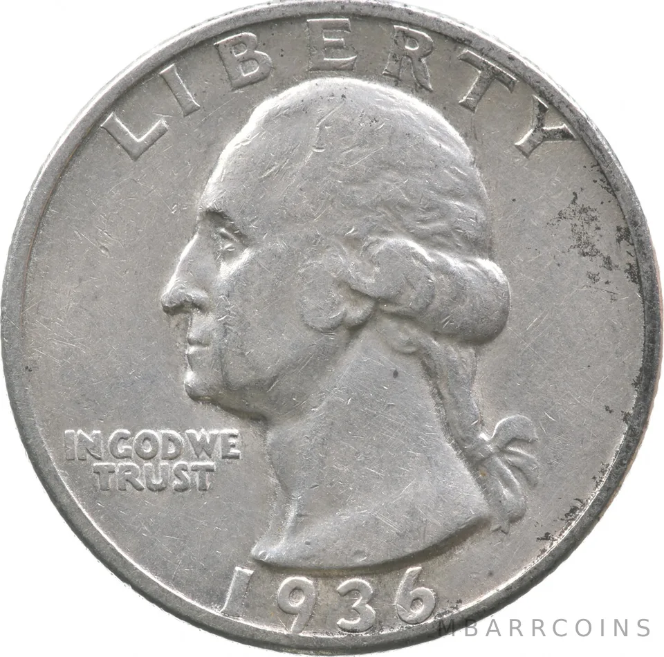 1936-S Washington Quarter a9425