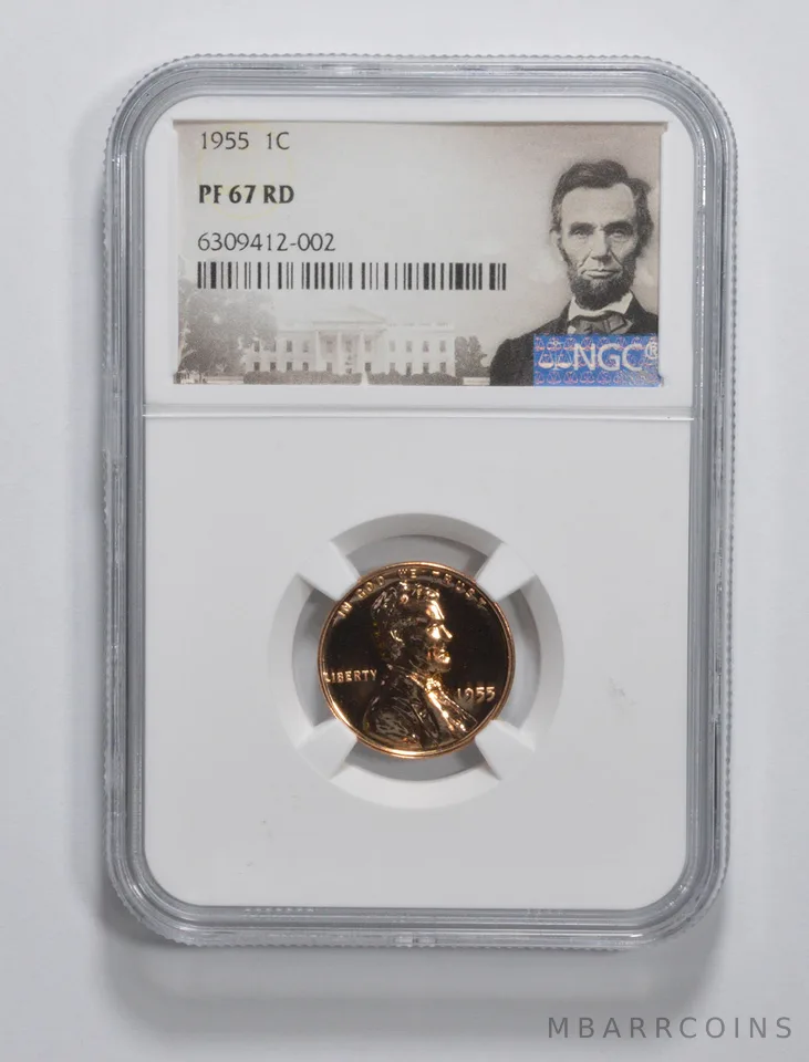 1955 Lincoln Wheat Cent PF67 RD NGC PR Proof Special Label PR Proof