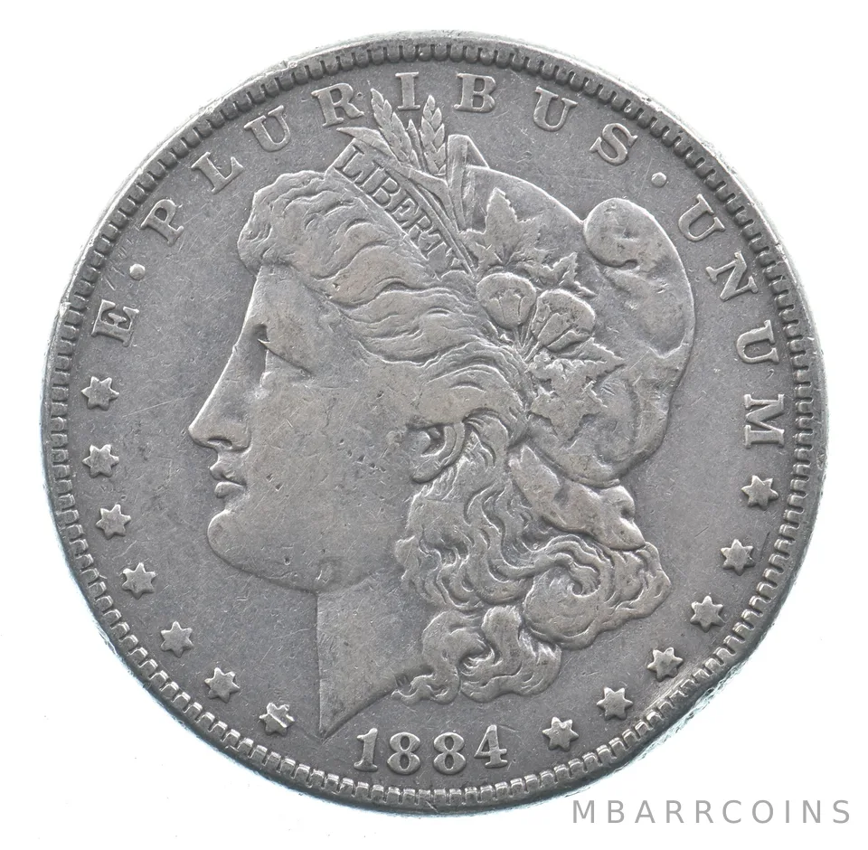 Early - 1884 Morgan Silver Dollar - 90% US Coin *018