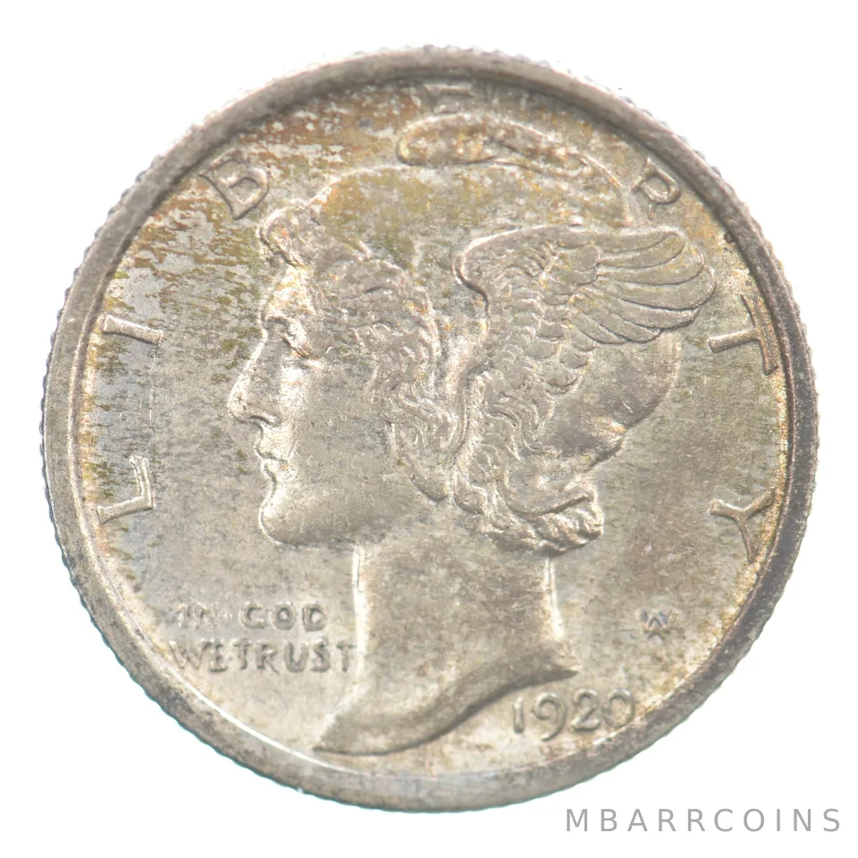 1920 Mercury Dime Beautiful Tone a5240