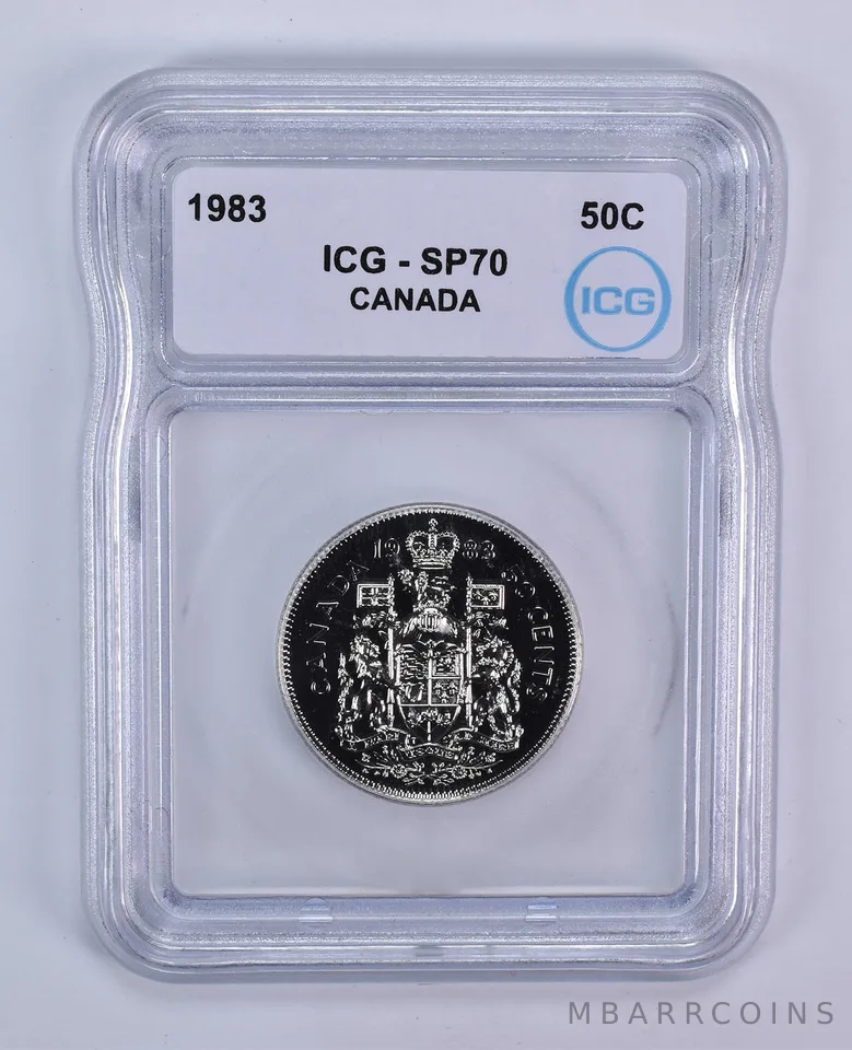 1983 Canada 50 Cents SP70 ICG