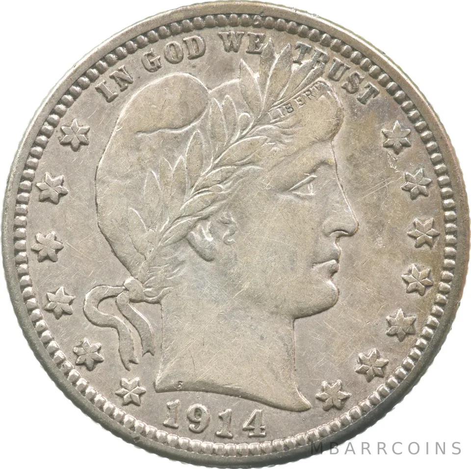 1914-D Barber Quarter a6911