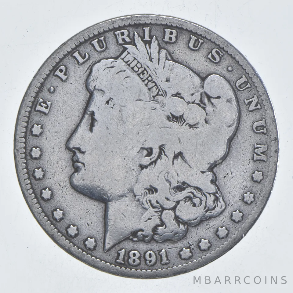Early - 1891-O Morgan Silver Dollar - 90% US Coin *077