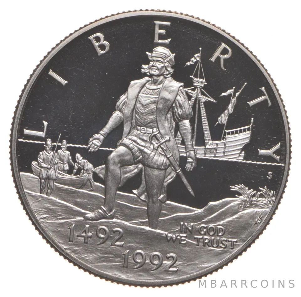 1992-S Proof Columbus Commemorative Half Dollar