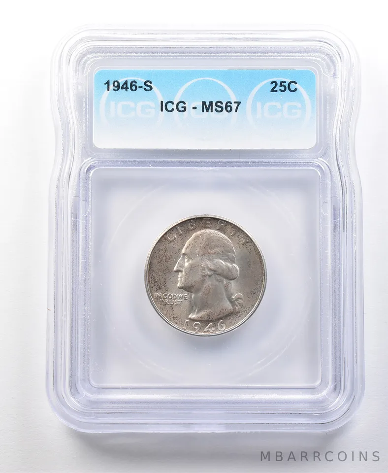 1946-S Washington Quarter MS67 ICG *0059