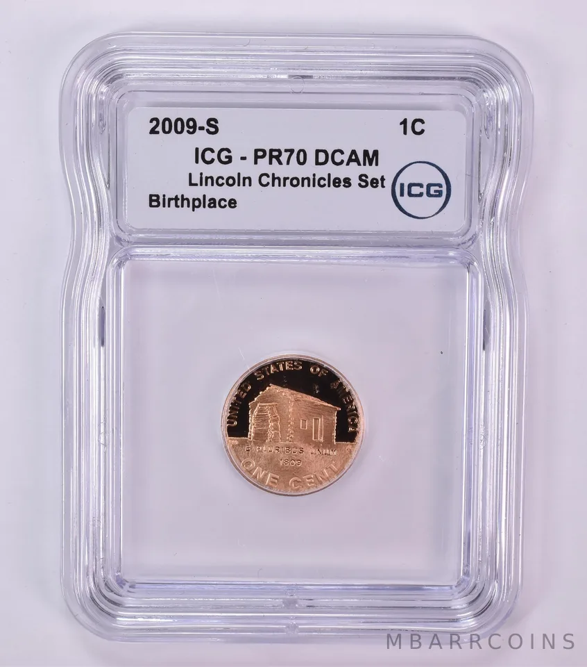 2009-S Lincoln Memorial Cent Birthplace Chronicles Set PR70 DCAM ICG