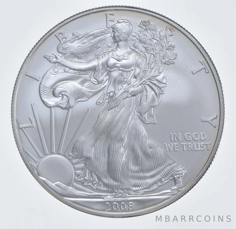 2008-W Burnished Silver Eagle Reverse 07 *1079