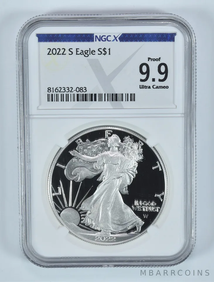 2022-S American Silver Eagle Proof 9.9 UCAM NGC X NGCX