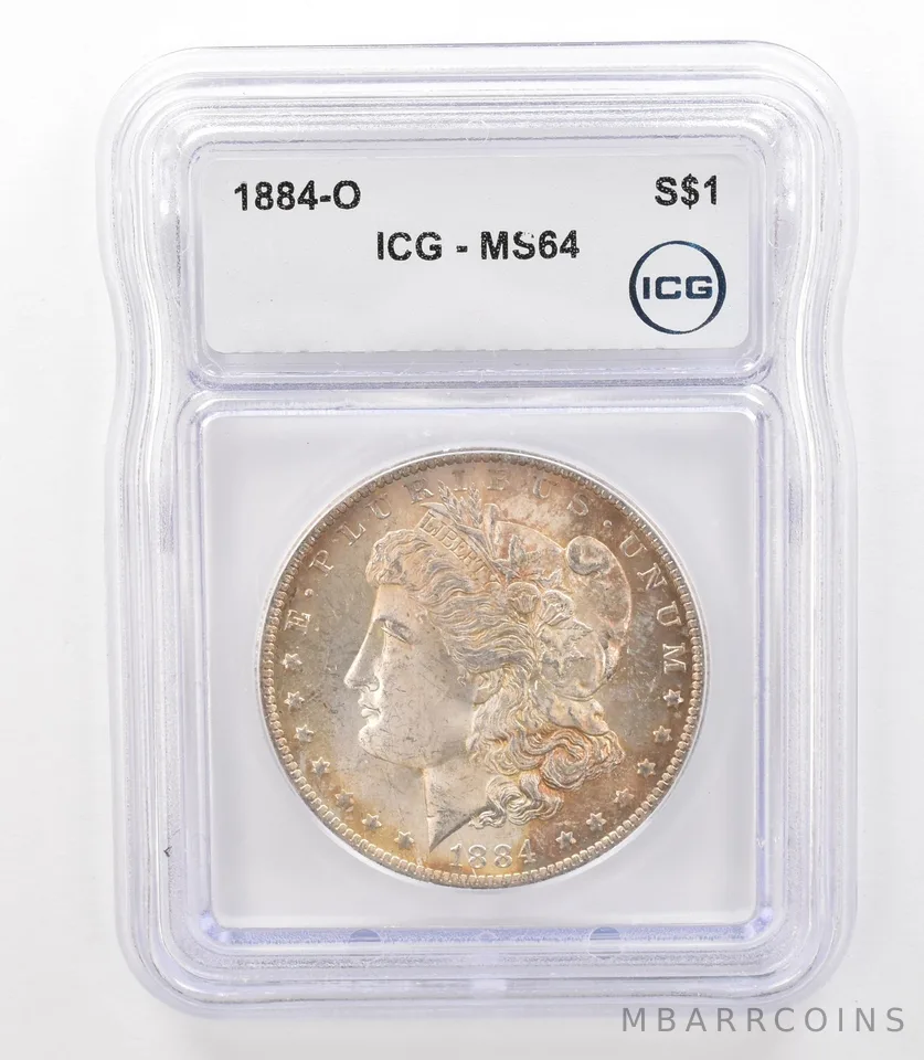 1884-O Morgan Silver Dollar MS64 ICG Beautiful Tone *3164